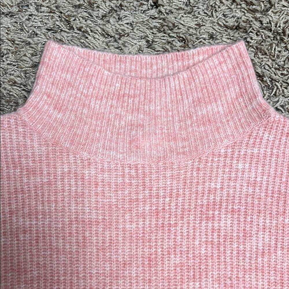 Nordstrom BP Pink Ribbed Mock Turtleneck Sweater - Picture 3 of 7